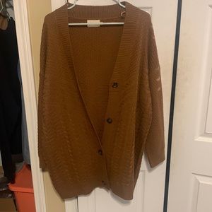 Brown cardigan
